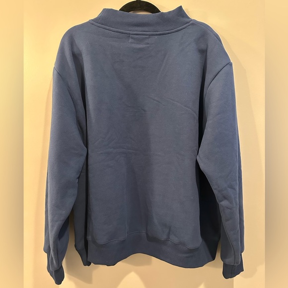 NWOT Parke Chicago Signature Mock Neck Denim Blue Size XXL - Picture 4 of 8